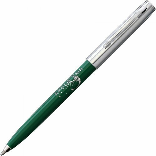 Космическая шариковая ручка Fisher Space Pen Cap-O-Matic (Apollo 13 Chrome/Green)