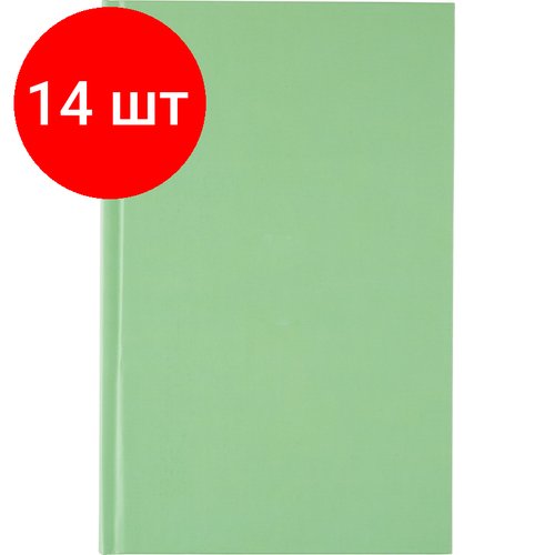 Комплект 14 штук, Бизнес-тетрадь А5.80л,7БЦ мат. лам, тон. бл, кл, Attache Bright colours лайм