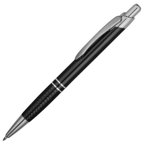 Ручка шариковая Кварц, черный/серебристый