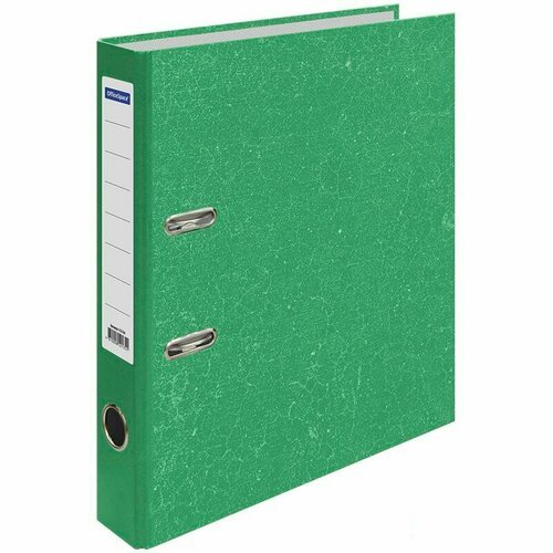 Папка с арочным механизмом OfficeSpace (50мм, А4, до 350л, картон 'под мрамор') зеленая (242571), 25шт.