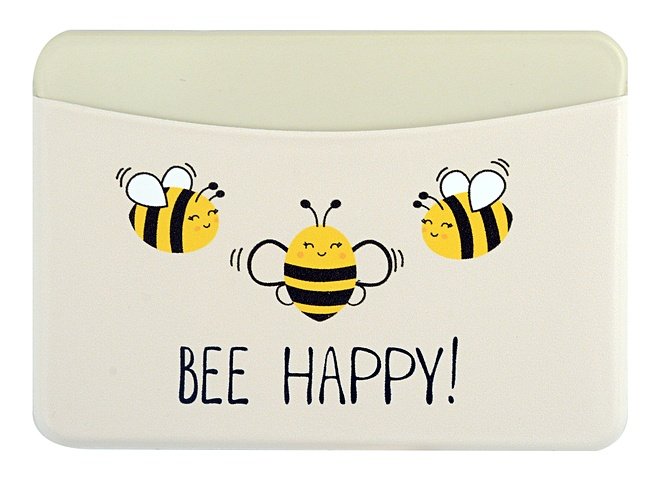 Чехол для карточек горизонтальный Пчелки Bee Happy (ДКГ2024-144)