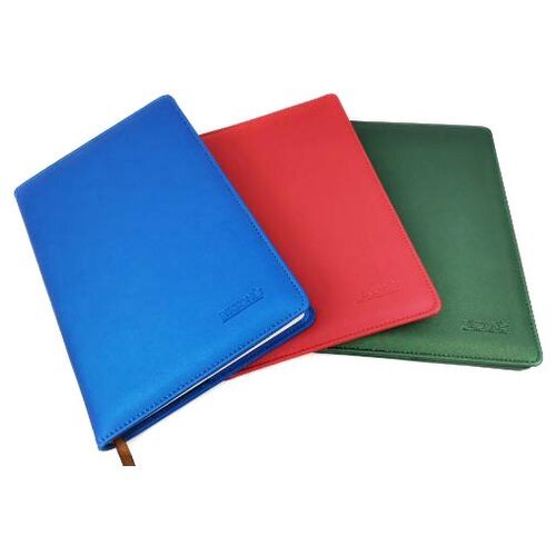 Ежедневник ТМ 'BIKSON' А5 208стр, 3 сменные обложки (синий, красный, зеленый)