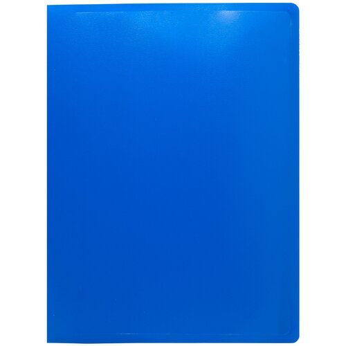 Папка с метал. пруж. скоросш. Buro -ECB04PBLUE A4 пластик 0.5мм синий