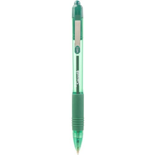 Ручка шариков. автоматическая Zebra Z-grip Smooth (22564) зеленый d=1мм зел. черн. резин. манжета