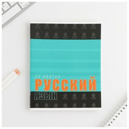 Предметная тетрадь, 48 листов, 'шрифты', со справочным материалом, 'Русский язык', 2 шт.