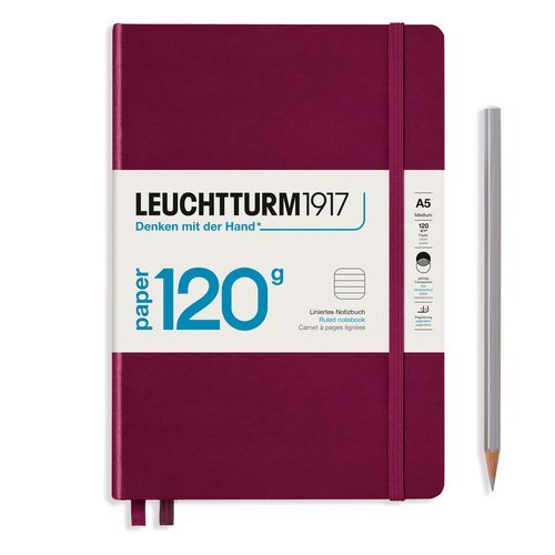 Блокнот Leuchtturm Edition А5, в линейку, винный, 203 страниц, твердая обложка