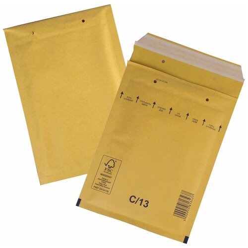Конверт-пакеты с прослойкой из пузырчатой пленки (170х225 мм), крафт-бумага, отрывная полоса,
