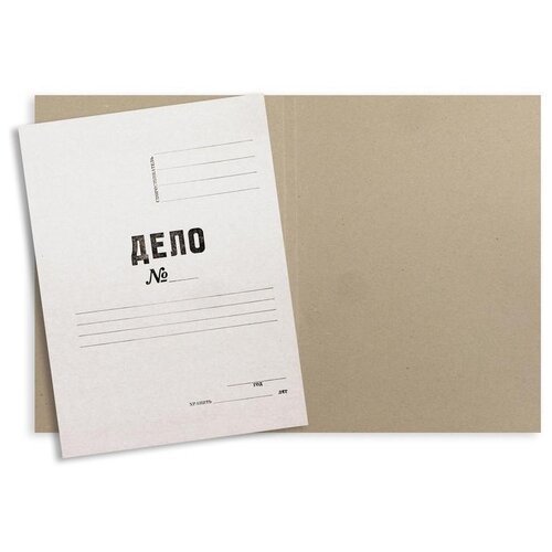 Attache Папка-обложка без скоросшивателя Дело, мелованный картон А4, 380 г/кв.м, 200 шт, белый