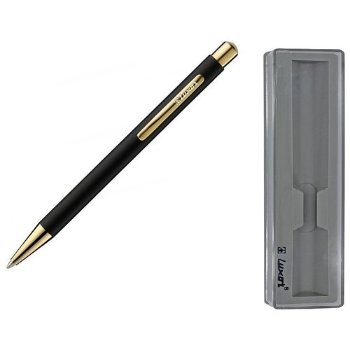Ручка шариковая 'Nova' синяя, 1,0мм, корпус черный/золото, кнопочный механизм 8236