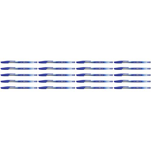 Linc Ручка шариковая Offix, Одноразовая, 1 мм, синяя, 20 шт