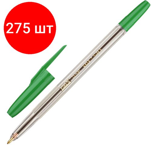 Комплект 275 штук, Ручка шариковая неавтомат. Attache Corvet зеленая, 0.7мм