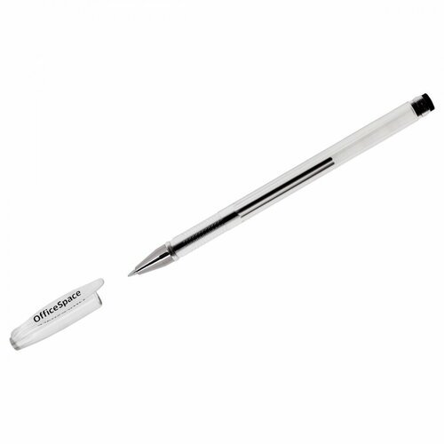 Ручка гелевая OfficeSpace Classic (0.5мм, черная) (GPbk_69111), 12шт.