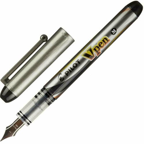 Ручка перьевая PILOT одноразовая SVP-4M V-Pen, черные чернила, 0,4мм