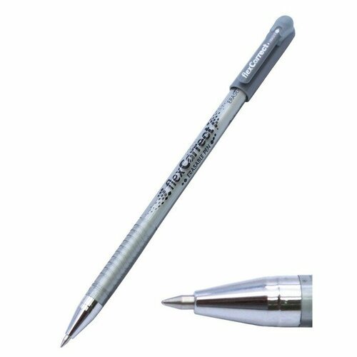 Ручка гелевая со стираемыми чернилами Flexoffice, пишущий узел 0.5 мм, чернила чёрные(12 шт.)