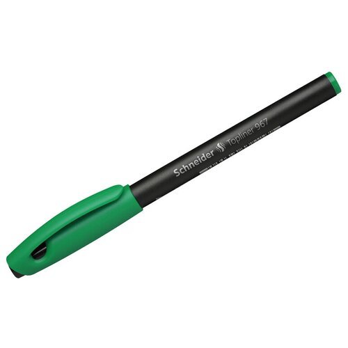 Ручка капиллярная Schneider 'Topliner 967' зеленая, 0,4мм, 10 шт. в упаковке