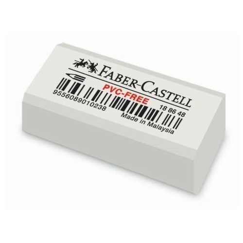 Ластик Faber-Castell 'PVC-free' 7086, 31 х 16 х 11, белый