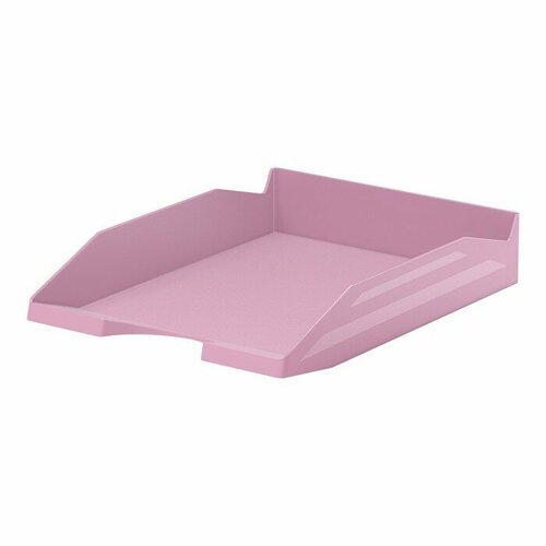 Лоток для бумаг горизонтальный ErichKrause Office 'Manga', пластик, розовый (комплект из 5 шт)