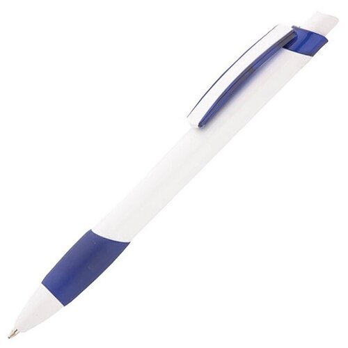 Ручка шариковая Соната, белый/синий