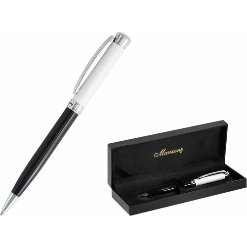Шариковая ручка Manzoni Alessandria, черная, в футляре
