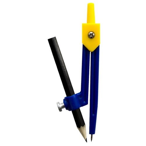 ArtSpace Циркуль пластиковый с карандашом (CMP_5390), синий/желтый