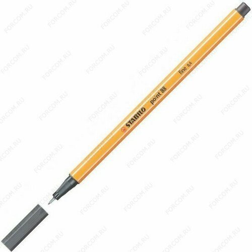 Ручка капиллярная STABILO point 88 0,4 мм Темно-серая холодная (STABILO 88/97)