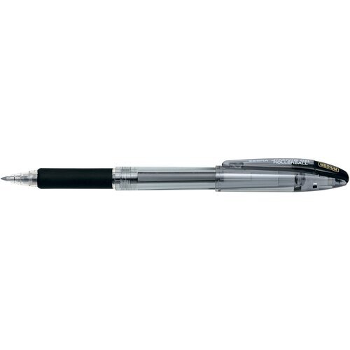 Ручка гелев. Zebra Jimnie Hyper Jell (11651) черный d=0.7мм черн. черн. сменный стержень линия 0.5мм резин. манжета
