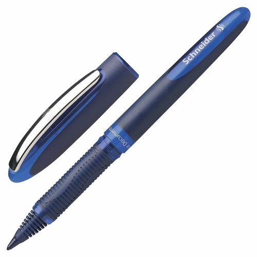 Ручка-роллер SCHNEIDER 'One Business', синяя, корпус темно-синий, узел 0,8 мм, линия письма 0,6 мм, 183003 упаковка 10 шт.
