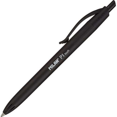 Ручка шариковая автоматическая MILAN P1, 1,0мм черный, масл, 176510925, 25 шт.