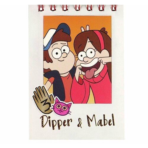 Блокнот А7 32 л на гребне Dipper and Mabel, Гравити Фолз