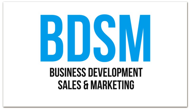 Printio Визитная карточка Bdsm - business development, sales & marketing