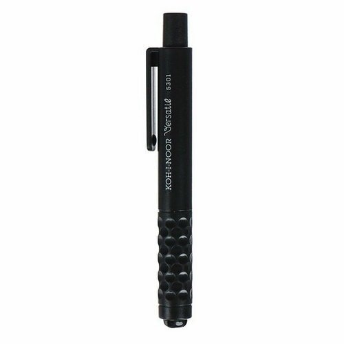 Держатель для карандашей 5301, пластик с грифелем, L=120 мм, d=4.5-5.6 мм, черный