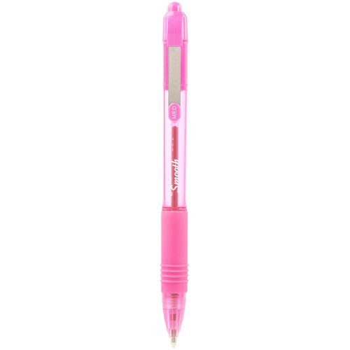 Ручка шариковая автоматическая Zebra Z-grip Smooth (22567) розовый диаметр 1мм розовые чернила резиновая манжета