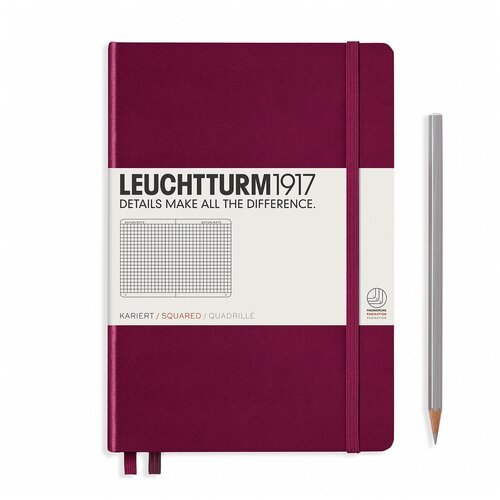 Записная книга Leuchtturm1917 359694 винный A5, 124 листа, винный