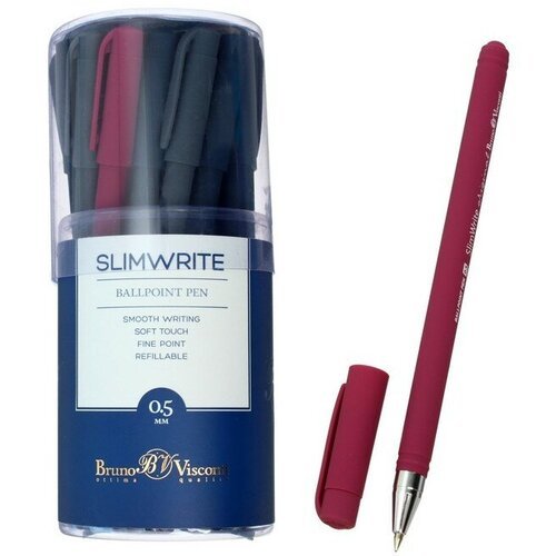 Ручка шариковая SlimWrite. ORIGINAL, стержень синий, узел 0.5 мм, микс