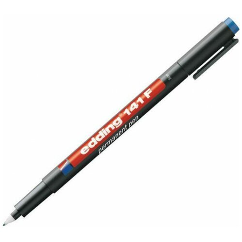 Перманентный маркер для глянцевых поверхностей Edding E-141/3 F синий, 0.6 мм 537632