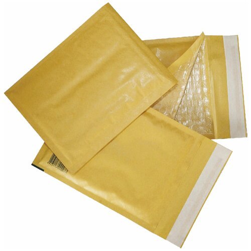 Конверт-пакеты с прослойкой из пузырчатой пленки (250х350 мм) крафт-бумага отрывная полоса комплект 10 шт, 2 шт