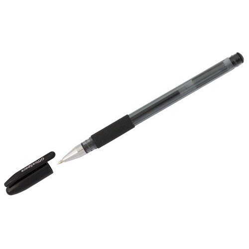 Ручка гелевая OfficeSpace 'TC-Grip' черная, 0,5 мм, грип (260061)