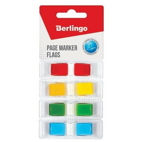 Berlingo Флажки-закладки 45х12 мм, 35 листов, 4 неоновых цвета (205666) разноцветный 45 мм 12 мм 35 листов