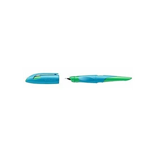 Stabilo Перьевая ручка 'EasyBirdy', корпус голубой/зеленый, синий картридж, для правшей sela