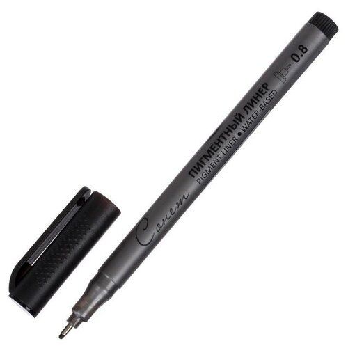 Ручка капиллярная для черчения ЗХК 'Сонет' линер 0.8 мм чёрный 2341650