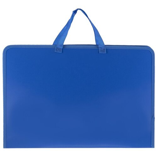 Папка-портфель на молнии с ручками Attache А3, синяя, 1 шт.