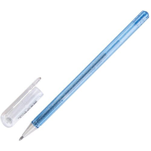 Ручка гелевая Pentel HybridDualMetall 1мм хамел. сине-сер+син&серебK110-DMNX