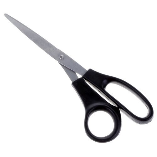 Ножницы Dolce, 21 см, пластиковые ручки, чёрные
