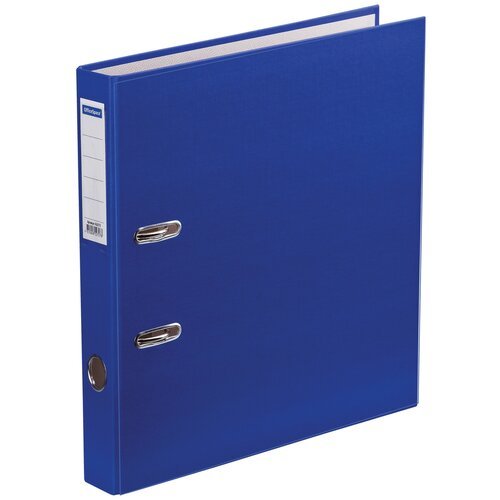 OfficeSpace Папка-регистратор с карманом на корешке A4, бумвинил, 50 мм, синий