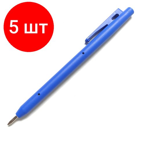 Комплект 5 упаковок, Ручка шариковая неавт металлодетектируемая BST E клипса ST1EV22100DBB уп/2ш