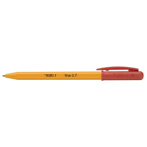 Ручка шариковая Tratto, с поворотным механизмом, 0.7 мм Красный