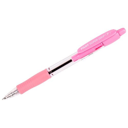 PILOT Ручка шариковая автоматическая PILOT 'Super Grip' 0,7 мм, розовый грип, синяя