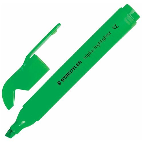 Текстмаркер Staedtler 'Triplus', трехгранный, скошенный, 2-5 мм, неон зеленый (3654-5)