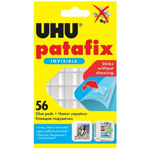 Клеящие подушечки UHU Patafix, прозрачные (56шт)