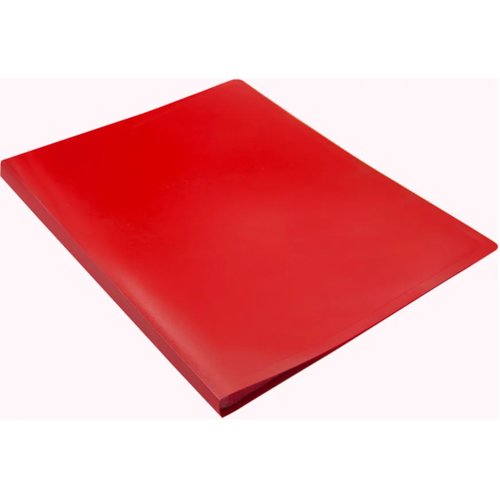 Папка Buro с 10 прозр. вклад. A4 пластик 0.5мм красный